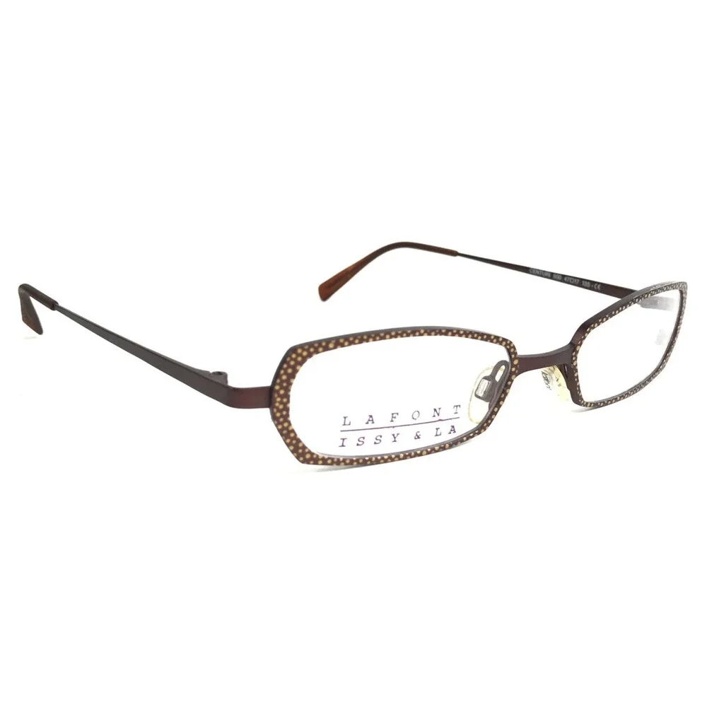 Lafont Issy & La Petite Eyeglasses Frames CENTURI 500 Brown Spotted 47-17-135